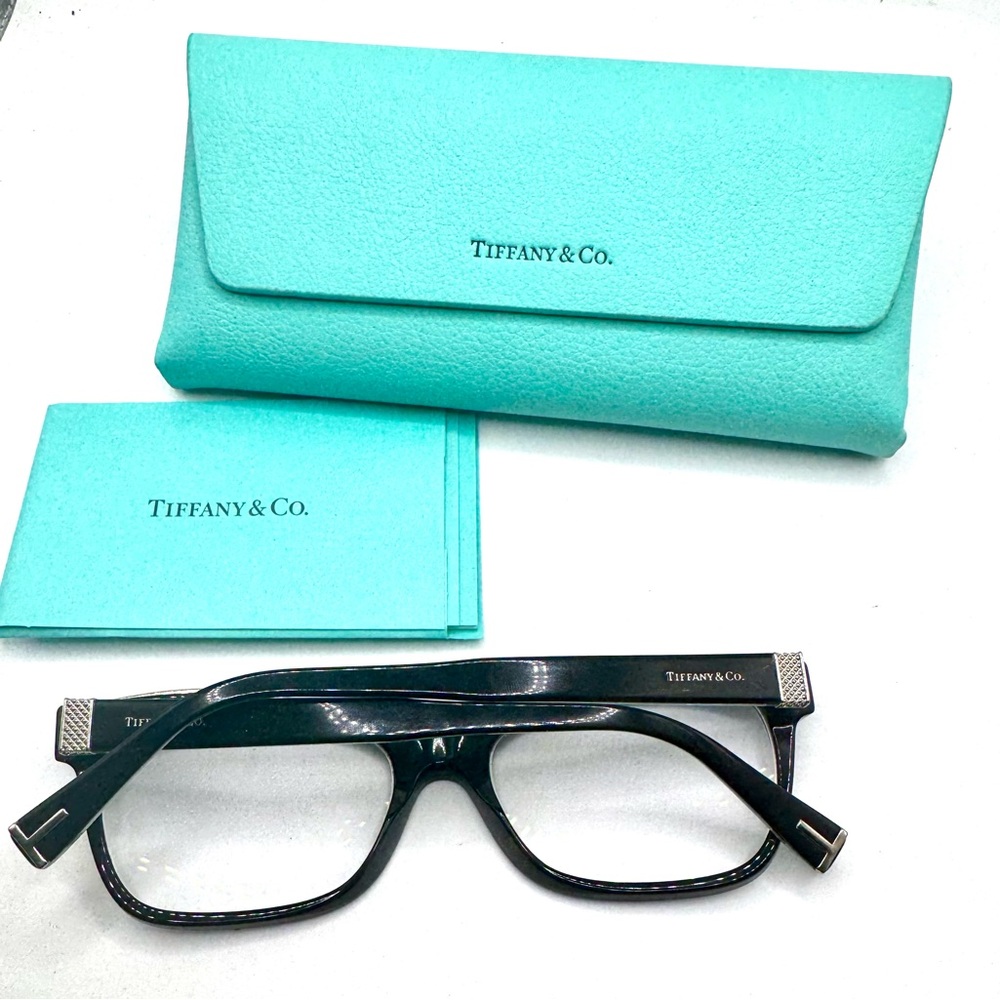 Tiffany & Co. Eyeglasses TF2167 8001 Black Blue 54mm Cat Eye Frame Italy - Picture 5 of 5